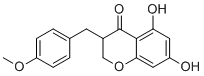 structure of CAS# 887375-68-0, 3,9-Dihydroeucomin;5,7-dihydroxy-3-[(4-methoxyphenyl)methyl]-2,3-dihydrochromen-4-one