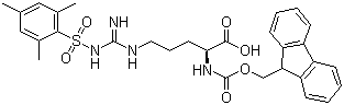 N-Fmoc-N'-(mesitylene-2-sulfonyl)-L-arginine molecular structure (CAS 88743-97-9)