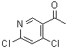 结构式 CAS# 887573-44-6, 1-(4,6-二氯吡啶-3-基)乙烷-1-酮