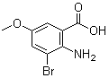2-氨基-3-溴-5-甲氧基苯甲酸分子结构 (CAS 887577-86-8)