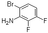6-Bromo-2,3-difluorobenzenamine molecular structure (CAS 887579-74-0)
