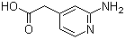 structure of CAS# 887580-47-4, 2-Amino-4-pyridineacetic acid