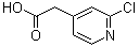 structure of CAS# 887580-55-4, 2-Chloro-4-pyridineacetic acid