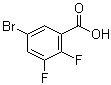 5-Bromo-2,3-difluorobenzoic acid molecular structure (CAS 887585-64-0)