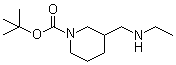 3-[(Ethylamino)methyl]-1-piperidinecarboxylic acid tert-butyl ester molecular structure (CAS 887587-98-6)