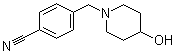 4-[(4-Hydroxy-1-piperidinyl)methyl]benzonitrile molecular structure (CAS 887593-88-6)