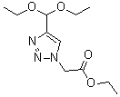 结构式 CAS# 887908-65-8, 4-(二乙氧基甲基)-1H-1,2,3-三唑-1-乙酸乙酯