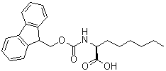 (2S)-2-[[(9H-Fluoren-9-ylmethoxy)carbonyl]amino]octanoic acid molecular structure (CAS 888725-91-5)