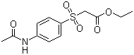 structure of CAS# 88881-74-7, Ethyl 2-(4-acetamidophenyl)sulfonylacetate