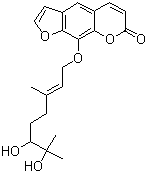 9-[[(2E)-6,7-Dihydroxy-3,7-dimethyl-2-octen-1-yl]oxy]-7H-furo[3,2-g][1]benzopyran-7-one molecular structure (CAS 889112-17-8)
