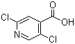 结构式 CAS# 88912-26-9, 2,5-二氯异烟酸
