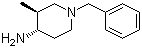trans-3-Methyl-1-(phenylmethyl)-4-piperidinamine molecular structure (CAS 88915-33-7)