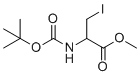 Methyl 2-((tert-butoxycarbonyl)amino)-3-iodopropanoate molecular structure (CAS 889670-02-4)