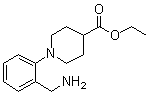 1-[2-(氨基甲基)苯基]-4-哌啶羧酸乙酯分子结构 (CAS 889947-86-8)