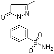 3-Methyl-1-(3'-sulfoamidophenyl)-5-pyrazolone molecular structure (CAS 89-29-2)
