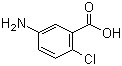 结构式 CAS# 89-54-3, 5-氨基-2-氯苯甲酸