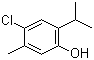 structure of CAS# 89-68-9, 6-Chlorothymol;4-Chloro-2-isopropyl-5-methylphenol