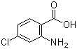 2-氨基-4-氯苯甲酸分子结构 (CAS 89-77-0)