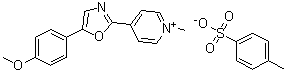 4-[5-(4-Methoxyphenyl)-2-oxazolyl]-1-methylpyridinium 4-methylbenzenesulfonate molecular structure (CAS 89013-87-6)