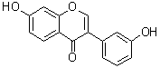 结构式 CAS# 89019-85-2, 7-羟基-3-(3-羟基苯基)-4H-1-苯并吡喃-4-酮
