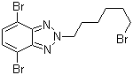 结构式 CAS# 890704-02-6, 4,7-二溴-2-(6-溴己基)-2H-苯并三唑