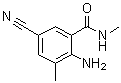 2-Amino-5-cyano-N,3-dimethylbenzamide molecular structure (CAS 890707-29-6)