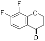 结构式 CAS# 890840-90-1, 7,8-二氟-2,3-二氢-4H-1-苯并吡喃-4-酮