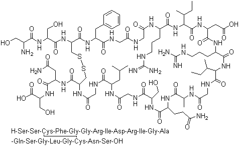 Rat atriopeptin I molecular structure (CAS 89139-53-7)