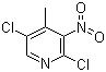 2,5-二氯-3-硝基-4-甲基吡啶分子结构 (CAS 89167-20-4)