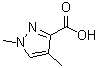 structure of CAS# 89202-89-1, 1,4-Dimethyl-1H-pyrazole-3-carboxylic acid;1,4-Dimethylpyrazole-3-carboxylic acid