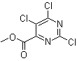 6-甲氧羰基-2,4,5-三氯嘧啶分子结构 (CAS 89284-85-5)