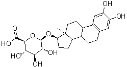 2-羟基雌甾二醇-17beta-葡糖苷酸分子结构 (CAS 89289-97-4)
