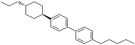 反式-4-(4-丙基环己基)-4'-戊基-1,1'-联苯分子结构 (CAS 89356-09-2)