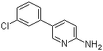 structure of CAS# 893738-14-2, 5-(3-Chlorophenyl)-2-pyridinamine
