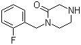 1-(2-氟苄基)哌嗪-2-酮分子结构 (CAS 893747-85-8)