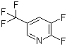 structure of CAS# 89402-42-6, 2,3-Difluoro-5-(trifluoromethyl)pyridine
