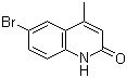 6-溴-4-甲基-2(1H)-喹啉酮分子结构 (CAS 89446-19-5)