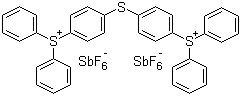 Bis[4-(diphenylsulfonio)phenyl]sulfide bis(hexafluoroantimonate) molecular structure (CAS 89452-37-9)