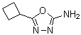 structure of CAS# 89464-84-6, 5-Cyclobutyl-1,3,4-oxadiazol-2-amine