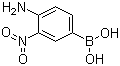 structure of CAS# 89466-07-9, 4-Amino-3-nitrophenylboronic acid