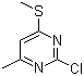2-Chloro-4-methyl-6-methylsulfanylpyrimidine molecular structure (CAS 89466-59-1)