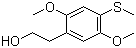 2,5-二甲氧基-4-(甲硫基)苯乙醇分子结构 (CAS 894803-67-9)