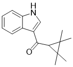 结构式 CAS# 895152-66-6, (1H-吲哚-3-基)(2,2,3,3-四甲基环丙基)甲酮