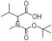 结构式 CAS# 89536-85-6, N-叔丁氧羰基-N-甲基-D-缬氨酸