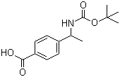 4-[1-[[(tert-Butoxy)carbonyl]amino]ethyl]benzoic acid molecular structure (CAS 895577-21-6)