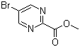 5-溴嘧啶-2-甲酸甲酯分子结构 (CAS 89581-38-4)