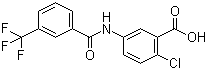 5-[[[3-(三氟甲基)苯基]羰基]氨基]-2-氯苯甲酸分子结构 (CAS 896160-35-3)