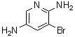 structure of CAS# 896160-69-3, 3-Bromo-2,5-pyridinediamine;3-Bromo-2,5-diaminopyridine; 3-Bromopyridine-2,5-diamine