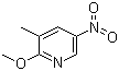 2-Methoxy-5-nitro-3-picoline molecular structure (CAS 89694-10-0)