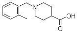 1-[(2-Methylphenyl)methyl]-4-piperidinecarboxylic acid molecular structure (CAS 897094-25-6)
